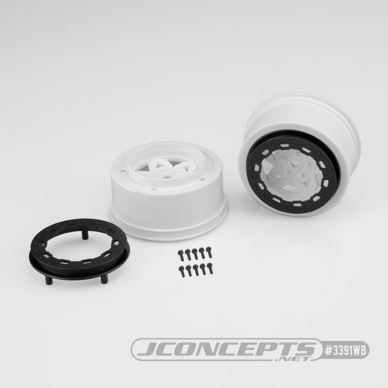 JConcepts Tremor, Slash rear, Slash 4x4 F&R wheel - white wheel