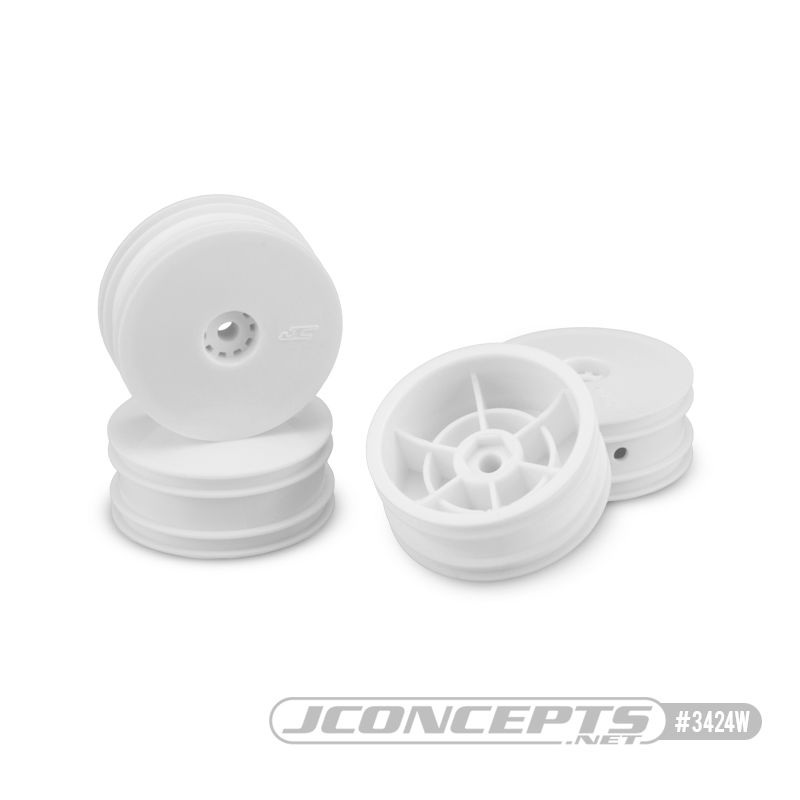 JConcepts Mono - Losi Mini-B Front Wheel - (White) - 4 pc